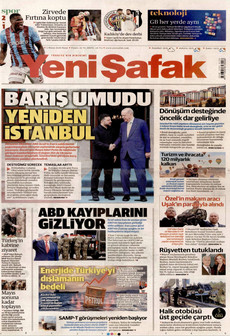 YENİ ŞAFAK 5 Nisan 2026 gazete manşeti