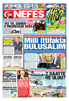 NEFES 6 Nisan 2026 gazete manşeti