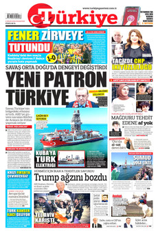 TÜRKİYE GAZETESİ 6 Nisan 2026 gazete manşeti