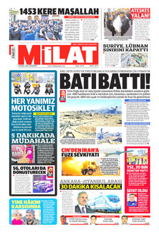 MİLAT 6 Nisan 2026 gazete manşeti