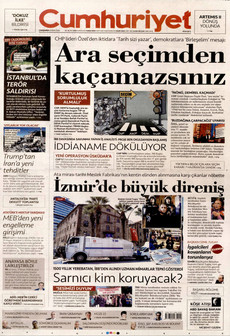 CUMHURİYET 8 Nisan 2026 gazete manşeti