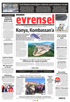 EVRENSEL 8 Nisan 2026 gazete manşeti