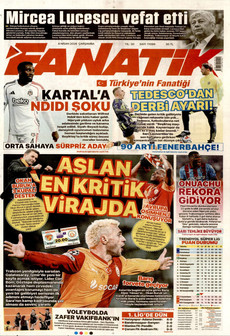 FANATİK 8 Nisan 2026 gazete manşeti