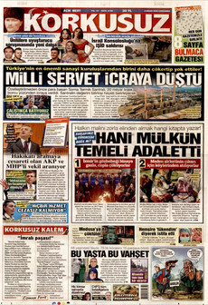 KORKUSUZ 8 Nisan 2026 gazete manşeti