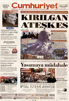CUMHURİYET 9 Nisan 2026 gazete manşeti