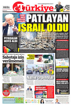 TÜRKİYE GAZETESİ 9 Nisan 2026 gazete manşeti