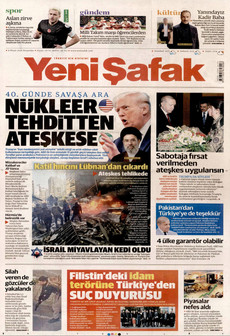 YENİ ŞAFAK 9 Nisan 2026 gazete manşeti