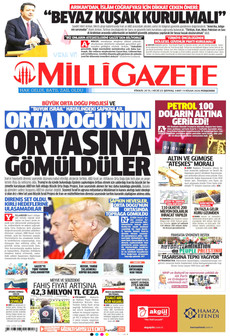 MİLLİ GAZETE 9 Nisan 2026 gazete manşeti