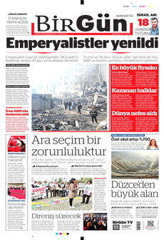 BİRGÜN 9 Nisan 2026 gazete manşeti