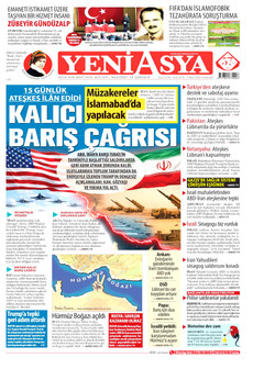 YENİ ASYA 9 Nisan 2026 gazete manşeti