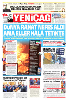 YENİÇAĞ 9 Nisan 2026 gazete manşeti