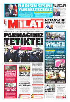 MİLAT 9 Nisan 2026 gazete manşeti