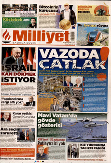 MİLLİYET 10 Nisan 2026 gazete manşeti