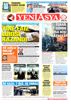 YENİ ASYA 10 Nisan 2026 gazete manşeti
