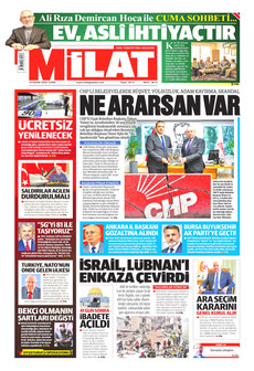 MİLAT 10 Nisan 2026 gazete manşeti