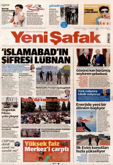 YENİ ŞAFAK 11 Nisan 2026 gazete manşeti