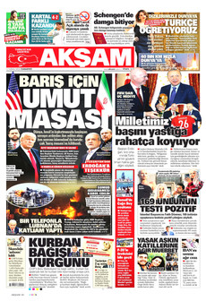 AKŞAM 11 Nisan 2026 gazete manşeti