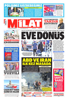 MİLAT 11 Nisan 2026 gazete manşeti