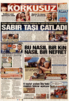 KORKUSUZ 11 Nisan 2026 gazete manşeti
