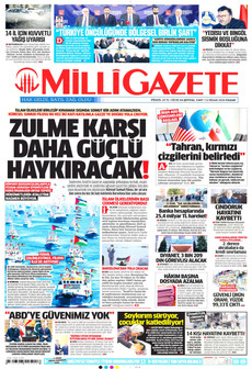 MİLLİ GAZETE 12 Nisan 2026 gazete manşeti
