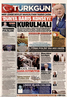 TÜRKGÜN 15 Nisan 2026 gazete manşeti