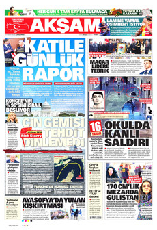 AKŞAM 15 Nisan 2026 gazete manşeti