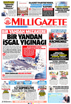 MİLLİ GAZETE 15 Nisan 2026 gazete manşeti