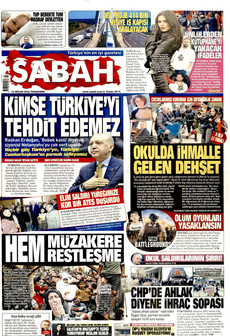 SABAH 16 Nisan 2026 gazete manşeti