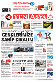 YENİ ASYA 16 Nisan 2026 gazete manşeti