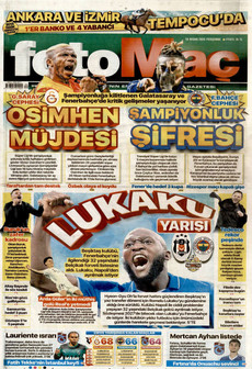 FOTOMAÇ 16 Nisan 2026 gazete manşeti