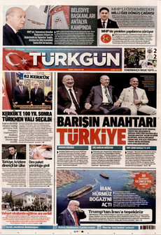 TÜRKGÜN 18 Nisan 2026 gazete manşeti