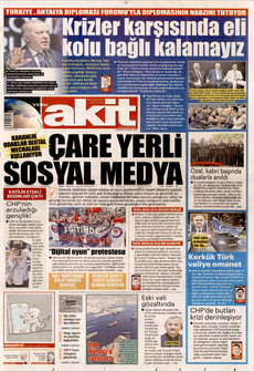 YENİ AKİT 18 Nisan 2026 gazete manşeti