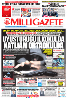 MİLLİ GAZETE 18 Nisan 2026 gazete manşeti