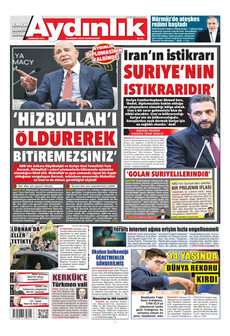 AYDINLIK GAZETESİ 18 Nisan 2026 gazete manşeti