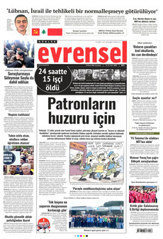 EVRENSEL 18 Nisan 2026 gazete manşeti