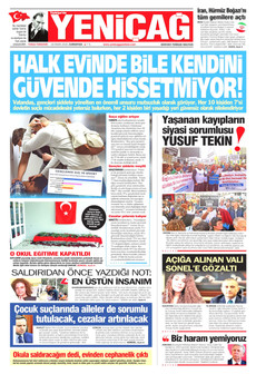 YENİÇAĞ 18 Nisan 2026 gazete manşeti