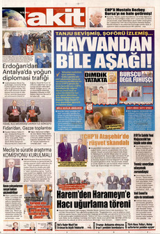 YENİ AKİT 19 Nisan 2026 gazete manşeti