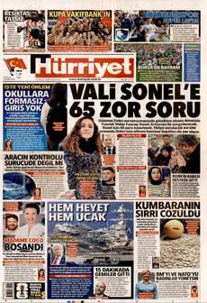 HÜRRİYET 20 Nisan 2026 gazete manşeti