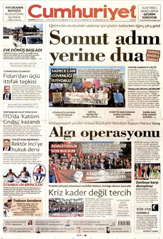 CUMHURİYET 20 Nisan 2026 gazete manşeti
