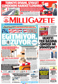 MİLLİ GAZETE 21 Nisan 2026 gazete manşeti