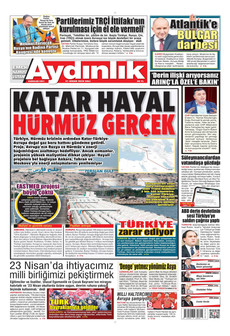 AYDINLIK GAZETESİ 21 Nisan 2026 gazete manşeti
