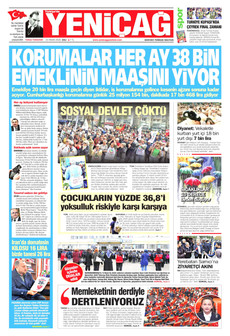 YENİÇAĞ 21 Nisan 2026 gazete manşeti