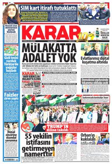 KARAR 22 Nisan 2026 gazete manşeti