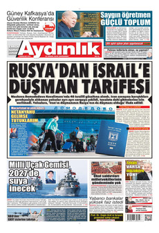 AYDINLIK GAZETESİ 22 Nisan 2026 gazete manşeti