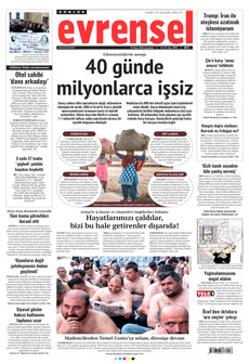 EVRENSEL 22 Nisan 2026 gazete manşeti