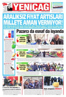 YENİÇAĞ 22 Nisan 2026 gazete manşeti