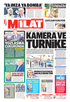 MİLAT 22 Nisan 2026 gazete manşeti