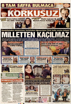 KORKUSUZ 22 Nisan 2026 gazete manşeti