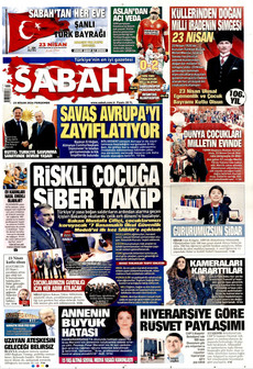 SABAH 23 Nisan 2026 gazete manşeti