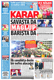 KARAR 23 Nisan 2026 gazete manşeti